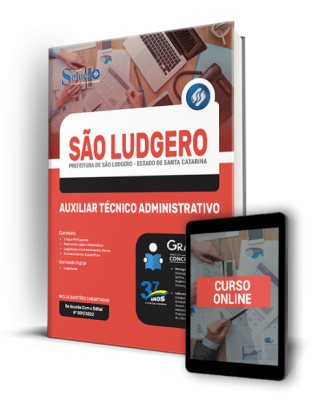 Apostila Prefeitura de São Ludgero - SC - Auxiliar Técnico Administrativo - Imagem 1