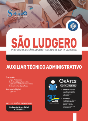 Apostila Prefeitura de São Ludgero - SC - Auxiliar Técnico Administrativo - Imagem 3