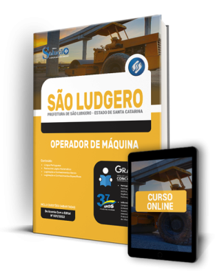 Apostila Prefeitura de São Ludgero - SC - Operador de Máquina - Imagem 1