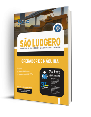 Apostila Prefeitura de São Ludgero - SC - Operador de Máquina - Imagem 2