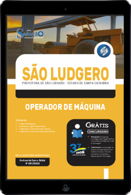 Apostila Prefeitura de São Ludgero - SC em PDF - Operador de Máquina - Imagem 1