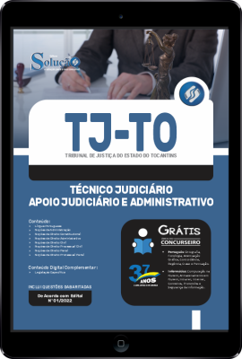 Apostila TJ-TO em PDF - Técnico Judiciário - Apoio Judiciário e Administrativo - Imagem 1