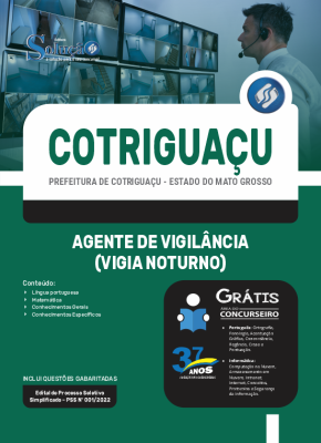 Apostila Prefeitura de Cotriguaçu - MT - Agente de Vigilância (Vigia Noturno) - Imagem 3