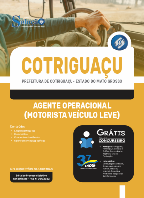 Apostila Prefeitura de Cotriguaçu - MT - Agente Operacional (Motorista Veículo Leve) - Imagem 3