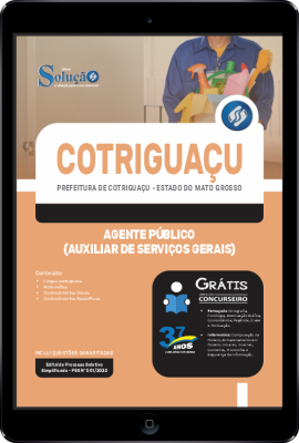 Apostila Prefeitura de Cotriguaçu - MT em PDF - Agente Público (Auxiliar de Serviços Gerais) - Imagem 1