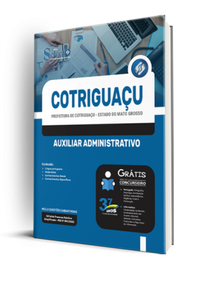 Apostila Prefeitura de Cotriguaçu - MT - Auxiliar Administrativo - Imagem 2