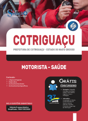 Apostila Prefeitura de Cotriguaçu - MT - Motorista - Saúde - Imagem 3