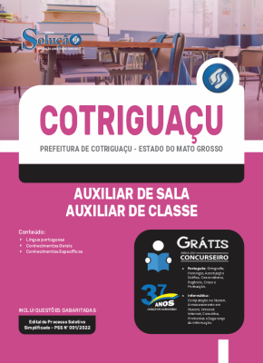 Apostila Prefeitura de Cotriguaçu - MT - Auxiliar de Sala - Auxiliar de Classe - Imagem 3