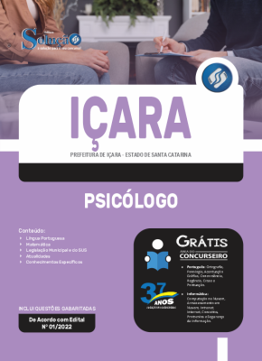 Apostila Prefeitura de Içara - SC - Psicólogo - Imagem 3