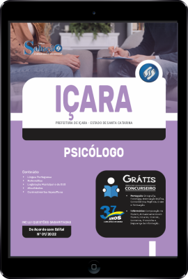 Apostila Prefeitura de Içara - SC em PDF - Psicólogo - Imagem 1