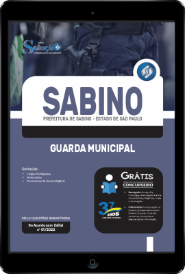 Apostila Prefeitura de Sabino - SP em PDF - Guarda Municipal - Imagem 1