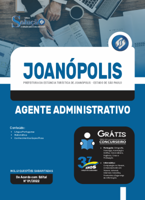 Apostila Prefeitura de Joanópolis - SP - Agente Administrativo - Imagem 3