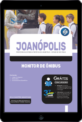 Apostila Prefeitura de Joanópolis - SP em PDF - Monitor de Ônibus - Imagem 1