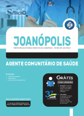 Apostila Prefeitura de Joanópolis - SP - Agente Comunitário de Saúde - Imagem 3