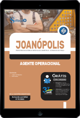 Apostila Prefeitura de Joanópolis - SP em PDF - Agente Operacional - Imagem 1