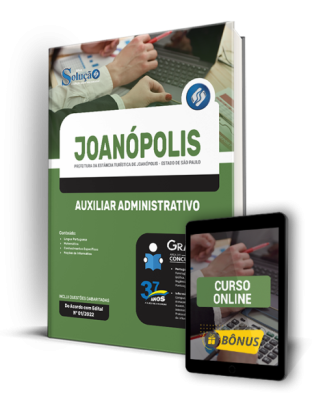 Apostila Prefeitura de Joanópolis - SP - Auxiliar Administrativo - Imagem 1