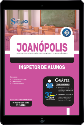 Apostila Prefeitura de Joanópolis - SP em PDF - Inspetor de Alunos - Imagem 1