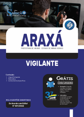 Apostila Prefeitura de Araxá - MG - Vigilante - Imagem 3