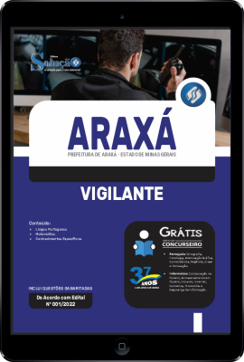 Apostila Prefeitura de Araxá - MG em PDF - Vigilante - Imagem 1