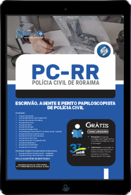 Apostila PC-RR em PDF - Escrivão de Polícia Civil, Agente de Polícia de Civil e Perito Papiloscopista de Polícia Civil - Imagem 1