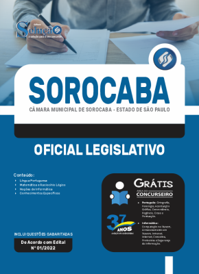 Apostila Câmara de Sorocaba - SP - Oficial Legislativo - Imagem 3