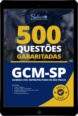 Caderno de Questões GCM-SP em PDF - 500 Questões Gabaritadas - Imagem 1