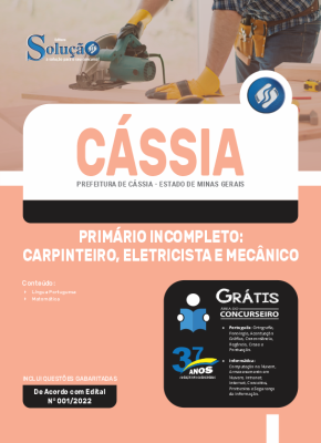 Apostila Prefeitura de Cássia - MG - Primário Incompleto: Carpinteiro, Eletricista e Mecânico - Imagem 3