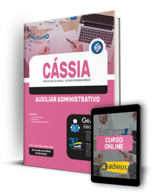 Apostila Prefeitura de Cássia - MG - Auxiliar Administrativo - Imagem 1