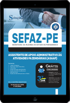 Apostila SEFAZ-PE em PDF - Assistente de Apoio Administrativo às Atividades Fazendárias (AsAAF) - Imagem 1