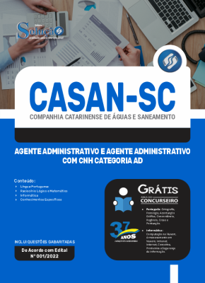 Apostila CASAN-SC - Agente Administrativo Operacional - Imagem 3