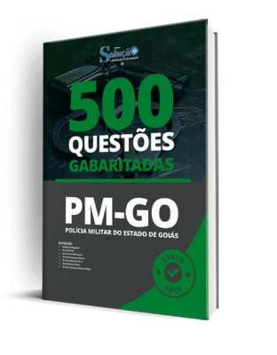 Caderno de Questões PM-GO - 500 Questões Gabaritadas - Imagem 1