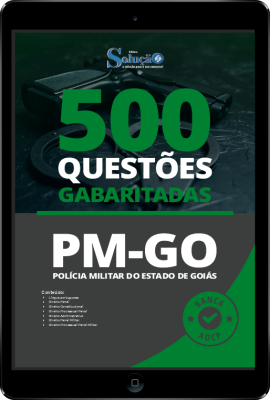 Caderno de Questões PM-GO em PDF - 500 Questões Gabaritadas - Imagem 1