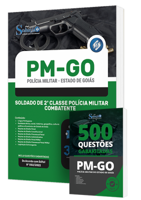 Combo Impresso PM-GO - Soldado de 2ª Classe Polícia Militar - Combatente - Imagem 1