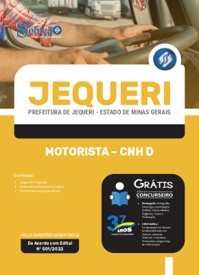 Apostila Prefeitura de Jequeri - MG - Motorista - CNH D - Imagem 3