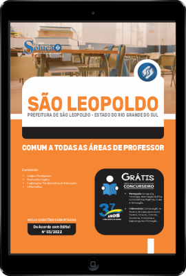 Apostila Prefeitura de São Leopoldo - RS em PDF - Comum a Todas as Áreas de Professor: Artes, Ciências, Educação Física, Filosofia, Libras e Sociologia - Imagem 1