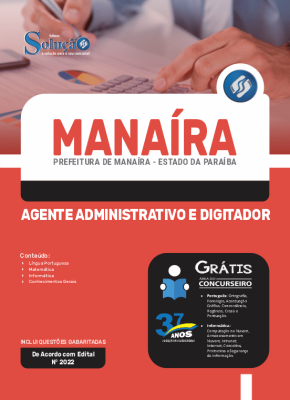 Apostila Prefeitura de Manaíra - PB - Agente Administrativo e Digitador - Imagem 3