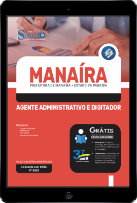 Apostila Prefeitura de Manaíra - PB em PDF - Agente Administrativo e Digitador - Imagem 1