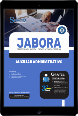 Apostila Prefeitura de Jaborá - SC em PDF - Auxiliar Administrativo - Imagem 1