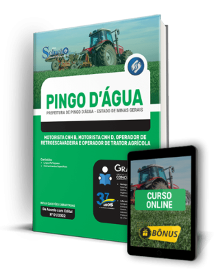 Apostila Prefeitura de Pingo D’Água - MG - Motorista CNH B, Motorista CNH D, Operador de Retroescavadeira e Operador de Trator Agrícola - Imagem 1