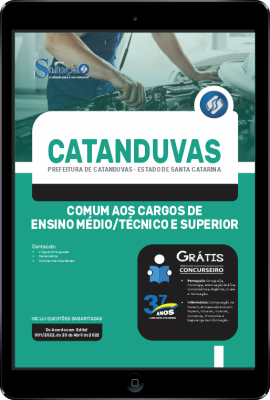 Apostila Prefeitura de Catanduvas - SC em PDF - Comum aos Cargos de Ensino Médio/Técnico e Superior - Imagem 1