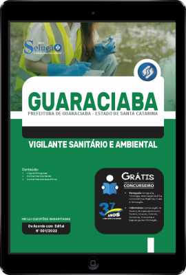 Apostila Prefeitura de Guaraciaba - SC em PDF - Vigilante Sanitário e Ambiental - Imagem 1