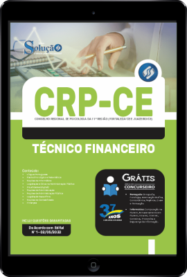 Apostila CRP-CE em PDF - Técnico Financeiro - Imagem 1