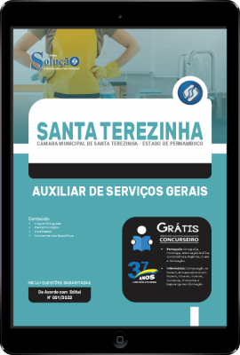 Apostila Câmara de Santa Terezinha - PE em PDF - Auxiliar de Serviços Gerais - Imagem 1