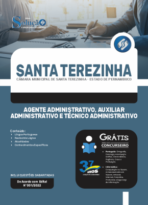 Apostila Câmara de Santa Terezinha - PE - Agente Administrativo, Auxiliar Administrativo e Técnico Administrativo - Imagem 3