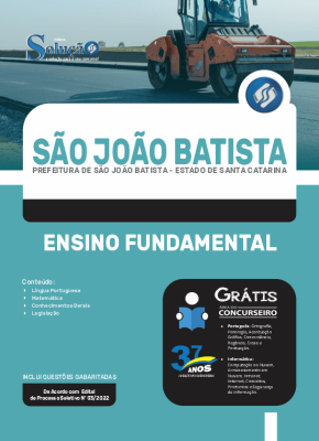 Apostila Prefeitura de São João Batista - SC - Ensino Fundamental - Imagem 3