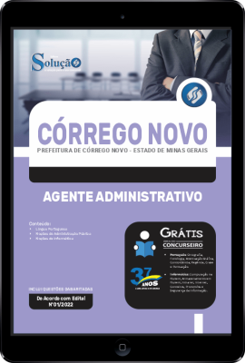 Apostila Prefeitura de Córrego Novo - MG em PDF - Agente Administrativo - Imagem 1