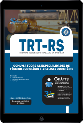 Apostila TRT-RS em PDF - Comum a Todas as Especialidades de Técnico Judiciário e Analista Judiciário - Imagem 1