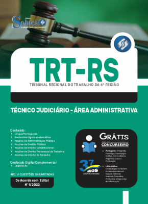 Apostila TRT-RS - Técnico Judiciário - Área Administrativa - Imagem 3