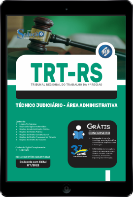 Apostila TRT-RS em PDF - Técnico Judiciário - Área Administrativa - Imagem 1