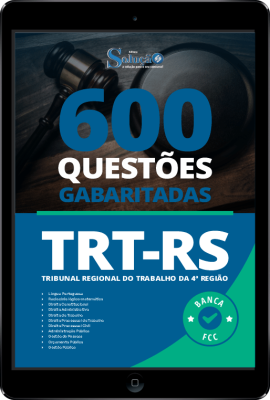 Caderno de Questões TRT-RS em PDF - 600 questões Gabaritadas - Imagem 1